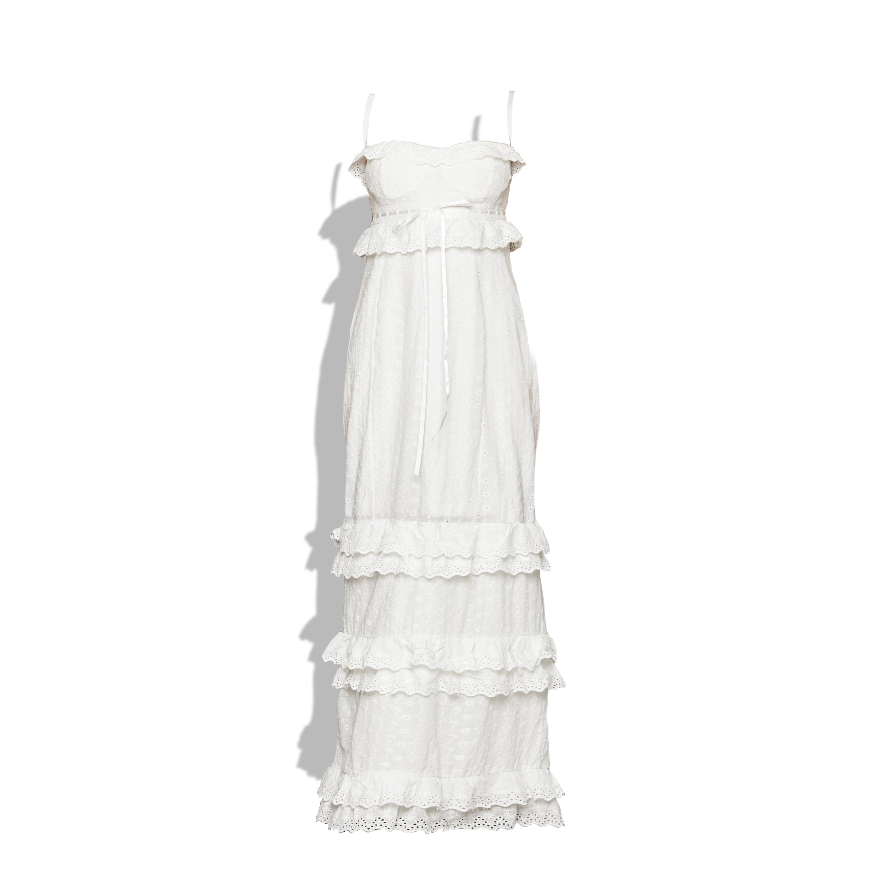 MME.MINK EYELET GARDEN DRESS